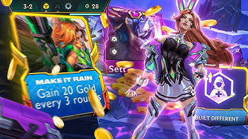 BUILT DIFF 3 and MAKE IT RAIN = free 3 star 4 costs?? | Teamfight Tactics Patch 12.23B