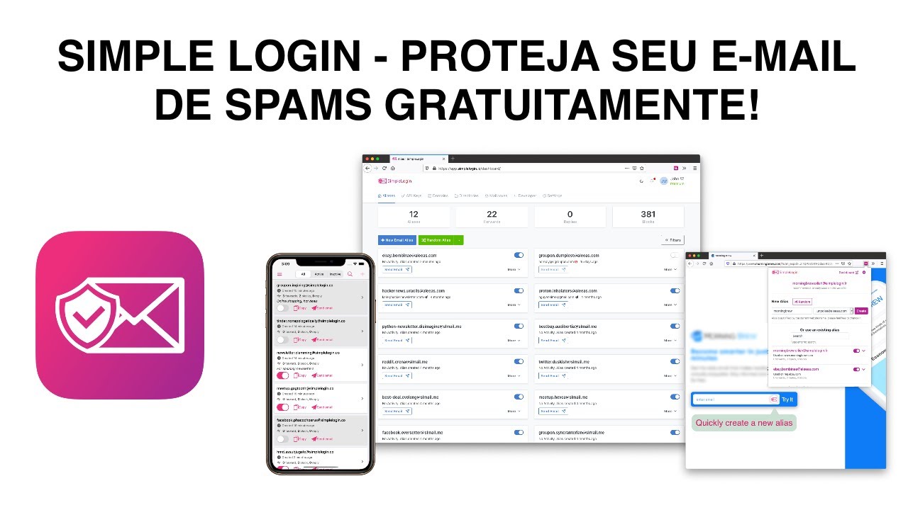 Simple Login - Proteja seu E mail de SPAMS Gratuitamente