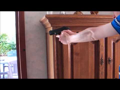 Muzzle flash and smoke