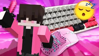 [1 HOUR] Sleepy😴LoFi Mechanical Keyboard & Mouse Sounds ASMR Minecraft Gameplay!