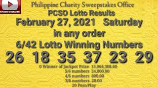 9pm Lotto Result February 27 2021 (Saturday) PCSO Today + No Copyright Music screenshot 5