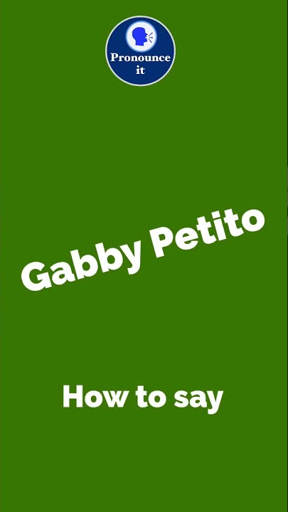 Download lagu How to pronounce Gabby Petito? #shorts #pronounce