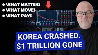 Korea CRASHED 30%. US Stocks Lost $1 Trillion in 40 Minutes.