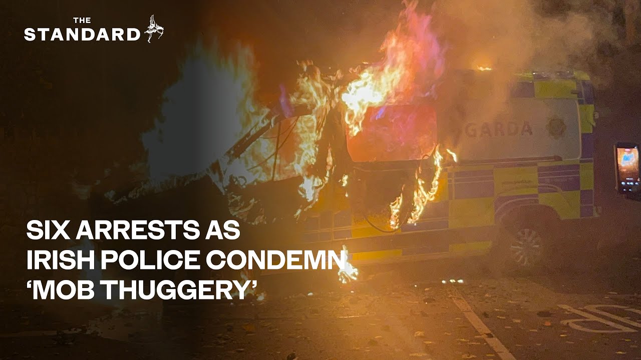 Dublin violence: Missiles hurled at police as ‘mob thuggery’ erupts outside asylum hotel