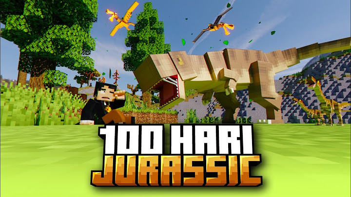 100 Hari Minecraft Jurassic Island