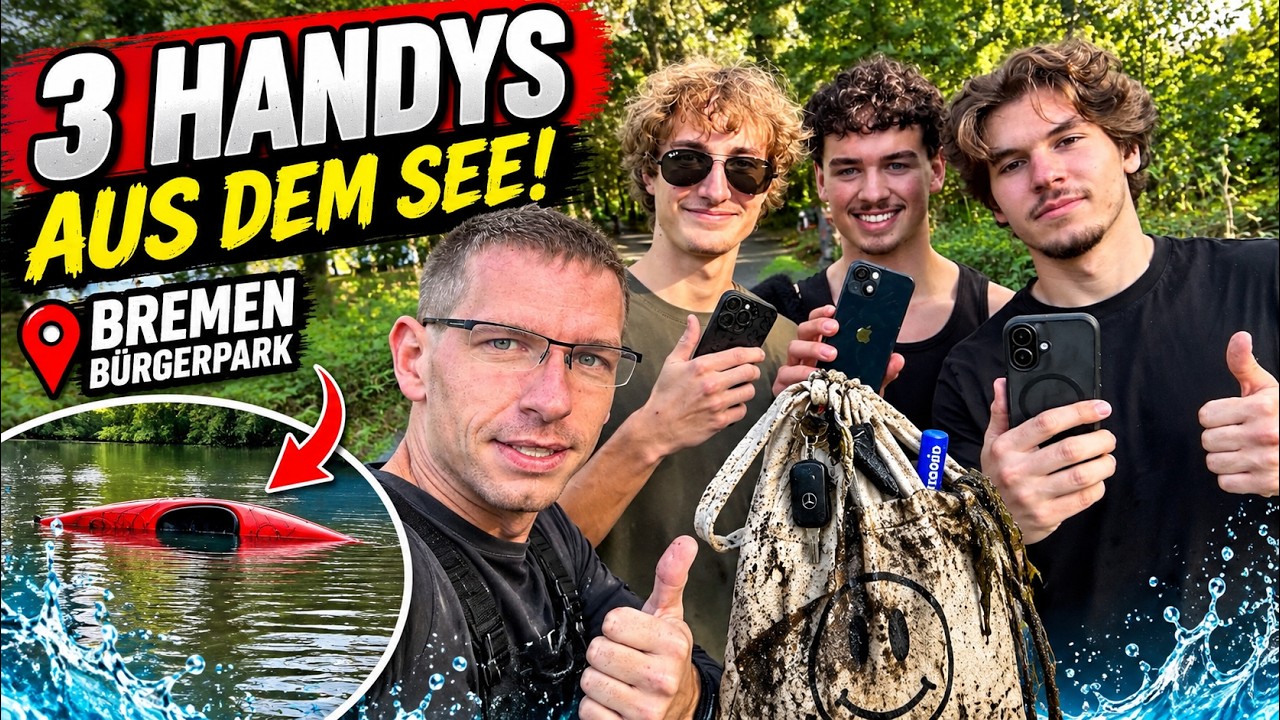 Kanu gekentert – 3 HANDYS im Wasser! Kann ich sie noch finden? | Metalldetektor