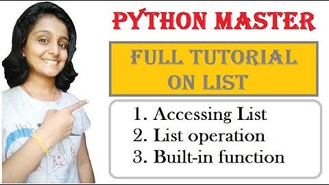 Tutorial11 | List in Python | Full Tutorial on List | Programming Guru | Mayuri Mali | Must Watch |