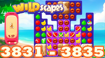 Wildscapes Level 3831- 3835 HD Walkthrough 3 match puzzle | android | 3832 | 3833 | 3834 | IOS