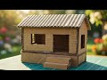 ''I Made a Tiny House from Cardboard— Looks So Real! 😱🏠✨”