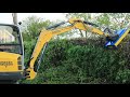 Slanetrac fh80 flail cutter attachment for excavators tractors  mini loaders