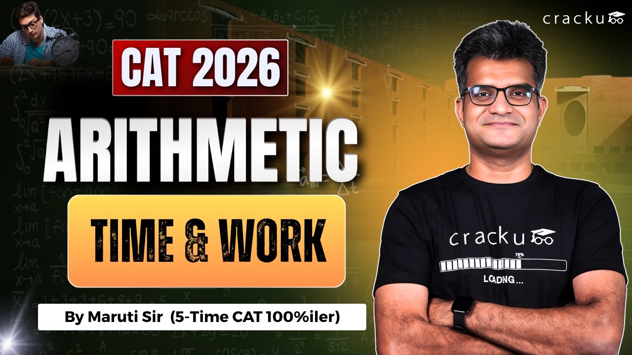CAT Exam Special - Time & Work - By Maruti Sir (CAT 100%ler) - YouTube