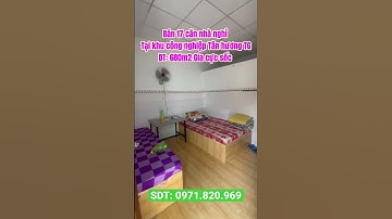 Bán 17 căn nhà nghỉ tại Khu công nghiệp Tân hương Tiền Giang, 680m2 #bdstiengiang #nhadep