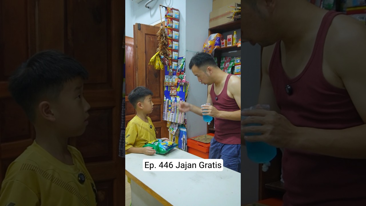 Ep. 446 Arvel Jajan Gratis di Warung🏪 #asmr #warungjadul #warungcina #funnyvideo #parodi