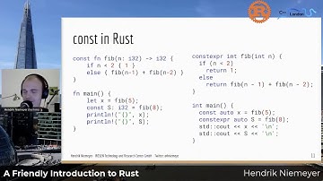 A Friendly Introduction to Rust - Henrik Niemeyer