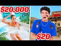$20,000 HOTEL VS $20 HOTEL!!
