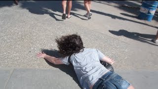 GIRL FALLS PENNY BOARDING