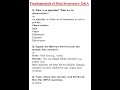 Data Structures Q&A | DSA Quick Questions & Answers