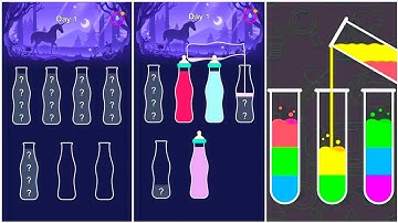 Water Sort Puzzle Gameplay 14, Android Games ios Walkthrough Simulator Think Brain Puzzle