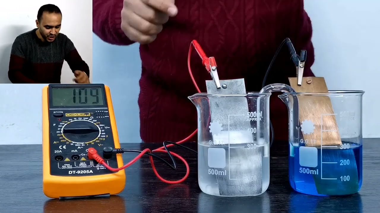 الباب الرابع الكيمياء الكهربية الخلية الجلفانية خلية دانيال - محمد بكر علي