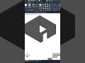2D Object convert into 3D in Autocad | Presspull command in Autocad #Shorts #autocad #ytshorts