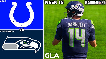 Seahawks vs. Colts | Week 15 Simulation & Prediction | Madden 26 PS5 Gameplay