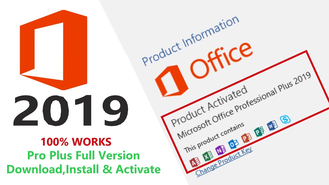 ms office 2019 pro plus activation key