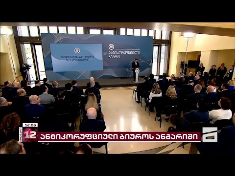 ანტიკორუფციული ბიუროს ხელმძღვანელმა საქმიანობის შესახებ ანგარიში წარადგინა