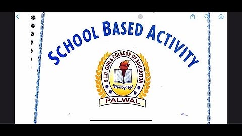 School based activity SBA BEd 2 year practical file #BEd #crsu #sba