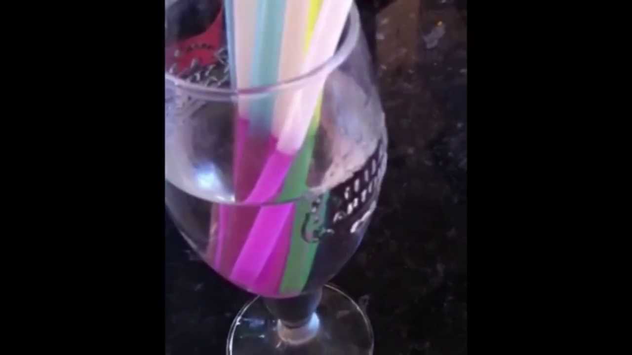 Colour Changing Straws Colour Changing Drinking Straws YouTube