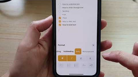 iPhone 12: How to Write Text In Bold/Italic/Underline/Strikethrough In Notes app