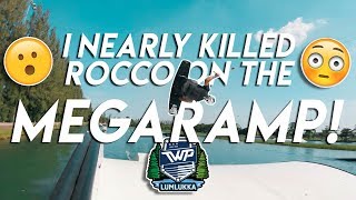 I NEARLY KILLED ROCCO ON THE MEGA RAMP!! Fail whilst Wakeboarding  | The Peacock Brothers