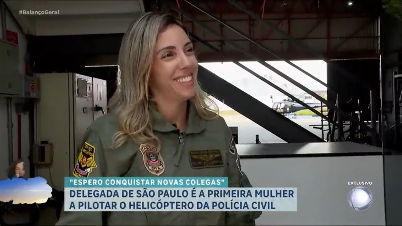 Female Police Helicopter Pilot [Delegada é a Primeira Mulher a Pilotar um Helicóptero da Polícia]
