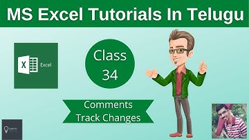 MS Excel In Telugu || Review Tab || Comments & Track changes || Part 34
