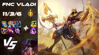 Fnatic Vladi MID Azir vs Akali - EU Challenger Patch 26.6