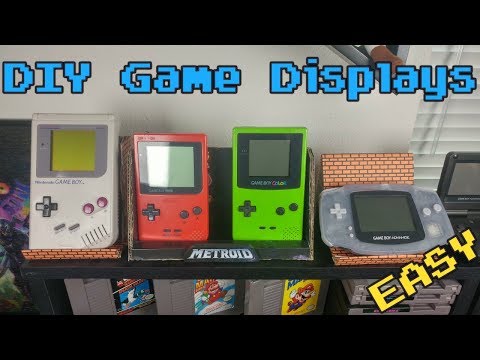 Easy DIY Game Display - Game Room Ideas