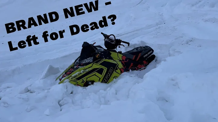 Recovering LOST, BURIED Polaris RMK Snowmobile in FEET of Powder (Summit Lake - Paxson, Alaska)