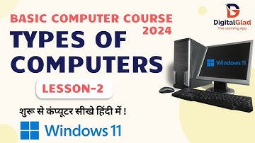 Lesson-2 - Types of Computers - Free Computer Course with Certificate