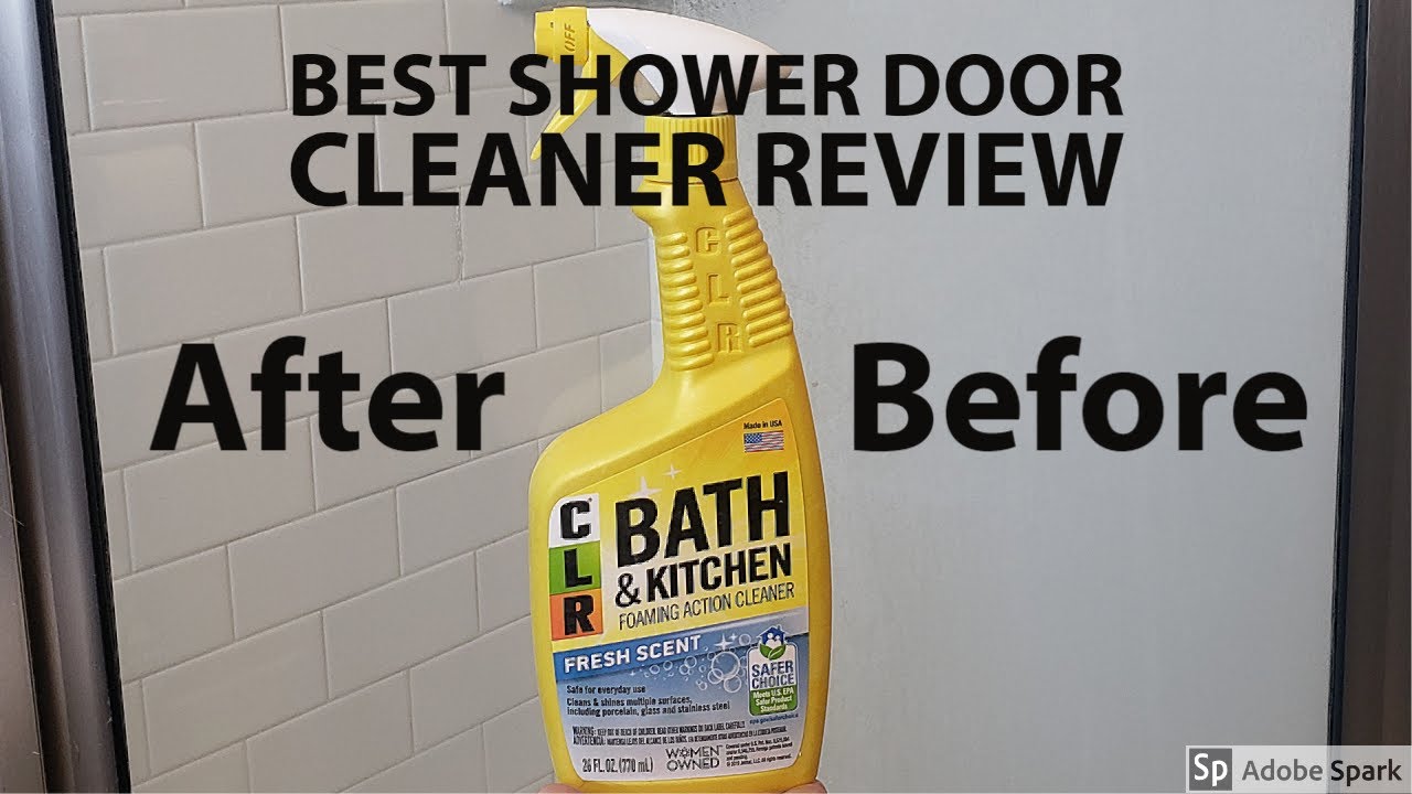 BEST Shower Door Cleaner Review - CLR Bath & Kitchen Foamer 