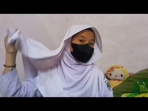 Tutorial jilbab lilit untuk sekolah