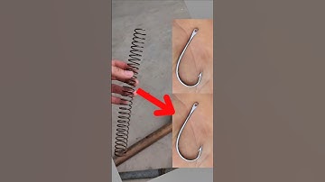 cách làm lưỡi câu móc nhái thật bằng lò xo