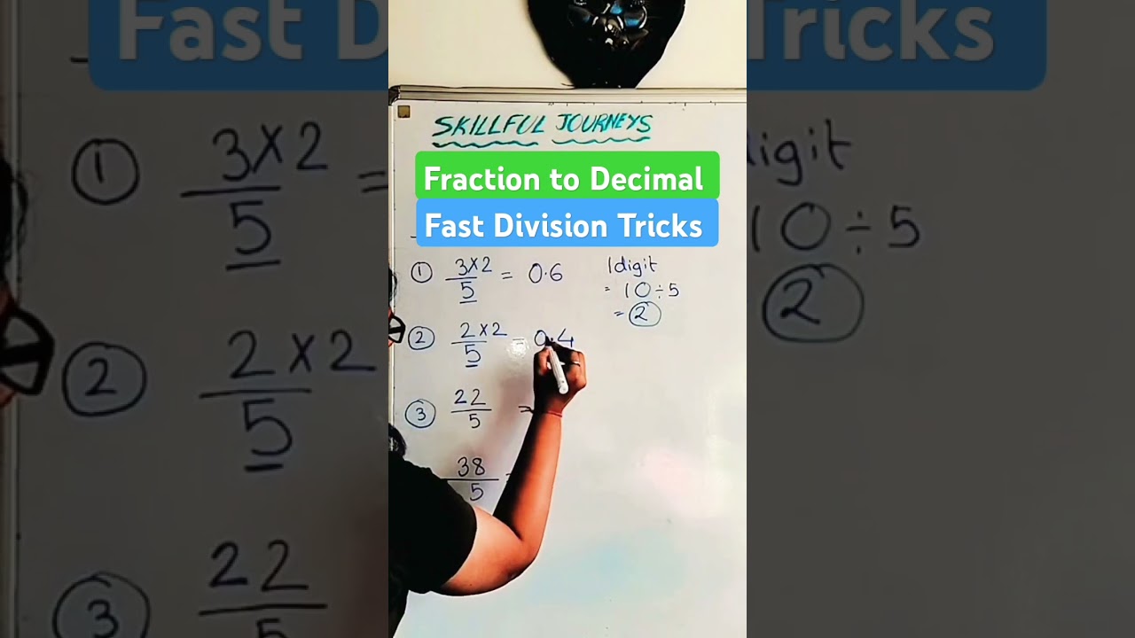 Fraction to decimal | Fast division Tricks | Math 