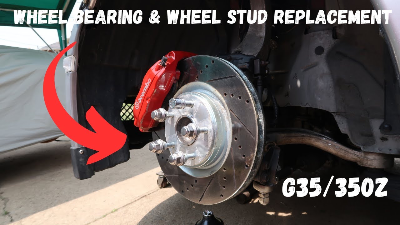 DIY G35 wheel bearing wheel stud replacement🤦‍♂️ YouTube