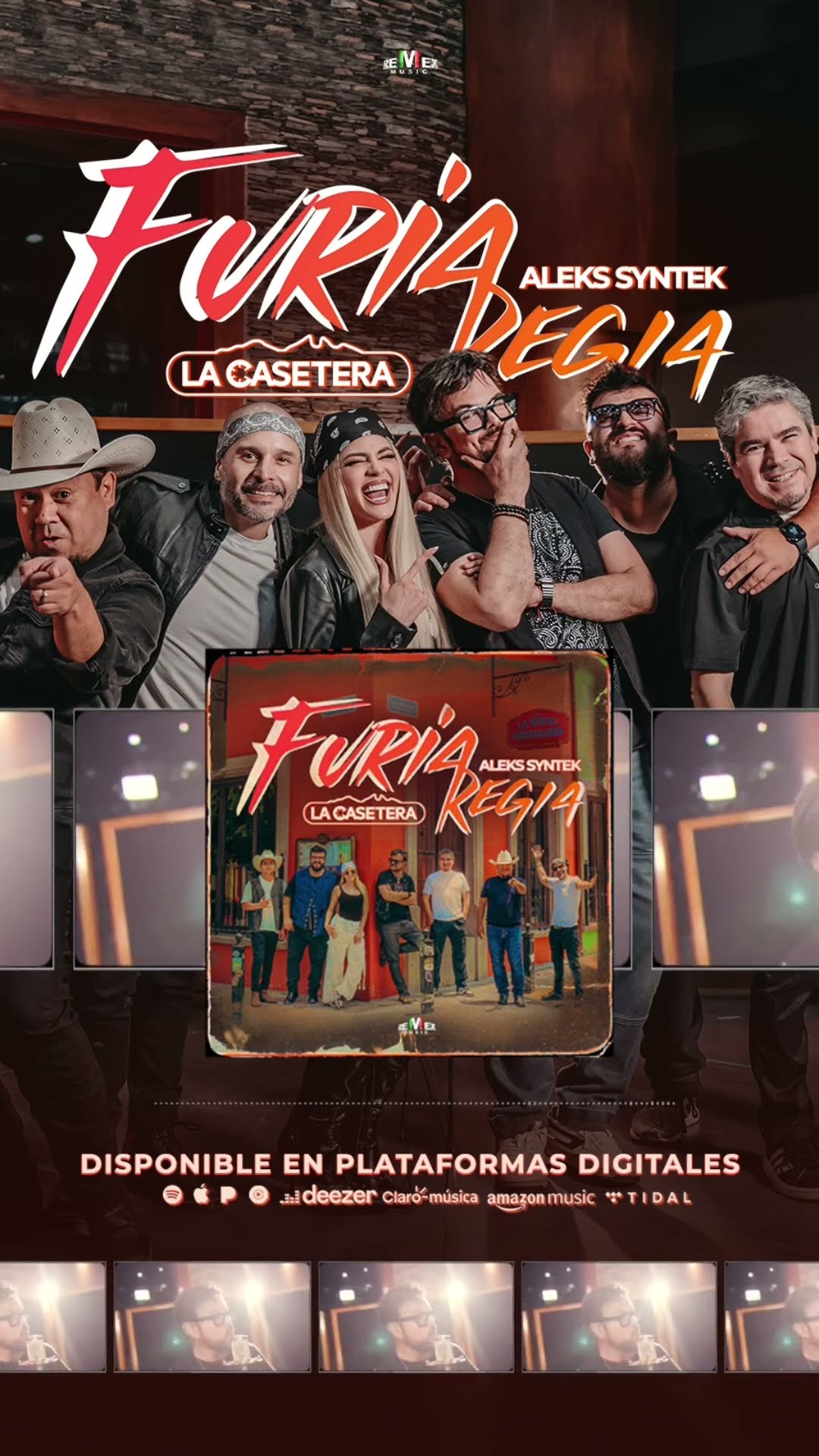 ? #FuriaRegia ? de La Casetera y Aleks Syntek esta disponible en plataformas digitales. ???
