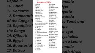 Famous Countries Name in Africa | country Names of Africa in English |#country#gk #shorts #africa #geo Net Worth
