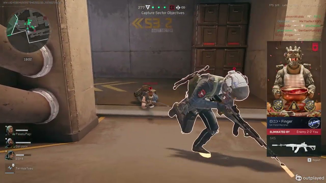 Very close match at Shafted (only 1 life left in attack) 108kills