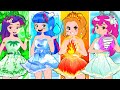 Fire, Water, Air and Earth Girls! 🔥🧊🌿🌍 || Four Elements in Poor Princess Life Chapter 2 Animation