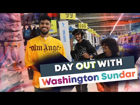 Day out with Washington sundar !!