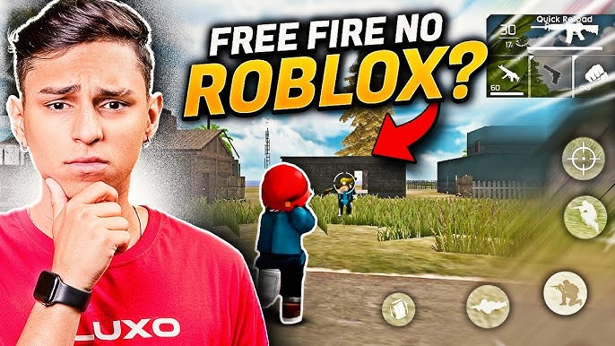 DESAFIO DO FREE FIRE NO ROBLOX! TIME COM ROBIN HOOD (GANHAMOS?)