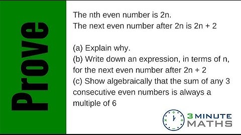 Algebra Proof - GCSE Mathematics Q1
