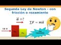 Como calcular la aceleración de los bloques - Con rozamiento